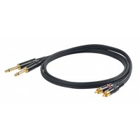 CHLP310 (LU3) 2x6,3Jack -> 2x RCA Male 3m