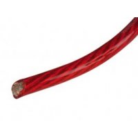 CP25C červený priesvitný kábel 25mm2
