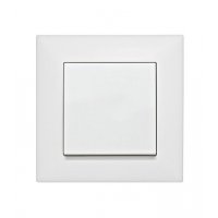 EV106002 vypínač č.1 s rámikom biely skrutkové 