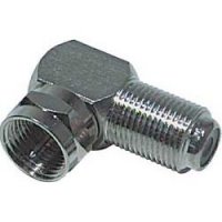 F spojka uhlová-F konektor / F zdierka 