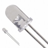 LED 5mm zelená 10Cd/20mA 30°2,6-3,8V 5x8,7mm