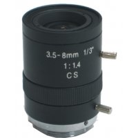 Objektív LMV358 3,5-8 mm manuál a manuálna clona 