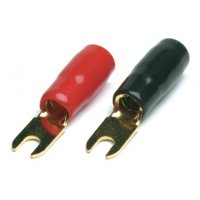 PT20.4 vidlica červená/čierna M4/20mm2 (pár)