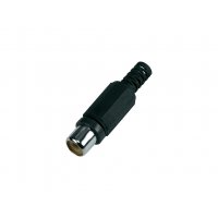 RCA kablová samica čierna 