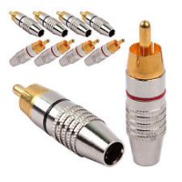 RCA-M kovový čierny prúžok 1ks