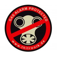 Výstražné nálepky "chránené plynovým alarmom"3 kus