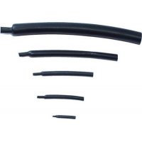 Zmršťovacia bužírka 6,4mm čierna