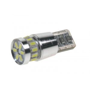 T10 biela, 12V, 18LED/3014SMD