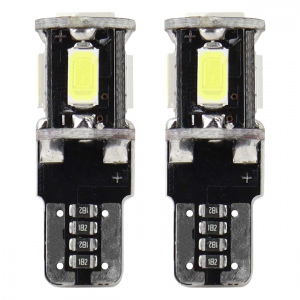 T10 LED žiarovky CANBUS 5SMD 5730 (W5W) bielý