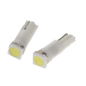 T5 LED autožiarovka 12V  biela 1LED/3SMD