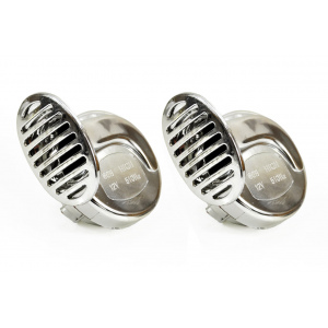 CHR-01 klaksón chrómový 12V dvojica (2ks)