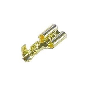 FF6.3mm objímka Faston plochá meď