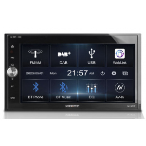 X-107 - XZENT 2-Din 6.75  Infotainer DAB und Webli