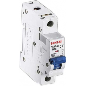 TSM6-63/16A 230V 16A C istič 1fázový na DIN lištu