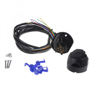 Zásuvka ťažného zariadenia 7pin s kabelážou 1,8m