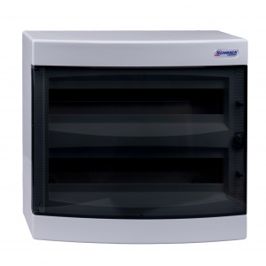 BK080106 nástenná rozvodnica IP40 2-radová 2x18