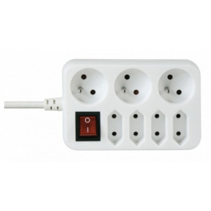 Predlžovací prívod 1,5m s rozbočkou 3x3p 4x2p