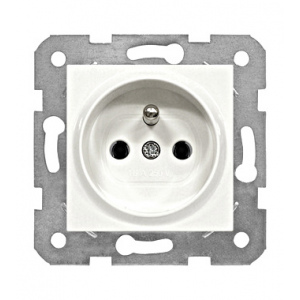 EV101050 zásuvka STN biela skrutkové svorky