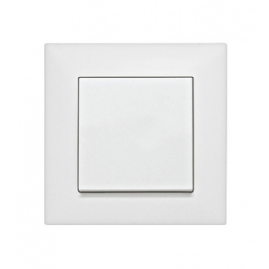 EV106002 vypínač č.1 s rámikom biely skrutkové 