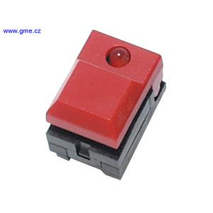 P-DTL2RT Tlačitko mikrospínač s LED
