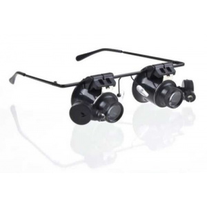 Binokularna lupa,zväčšovacie okuliare mikroskop20x