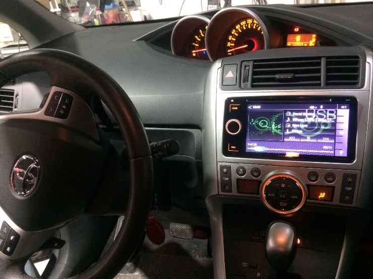 Toyota montáž 2DIN autorádia